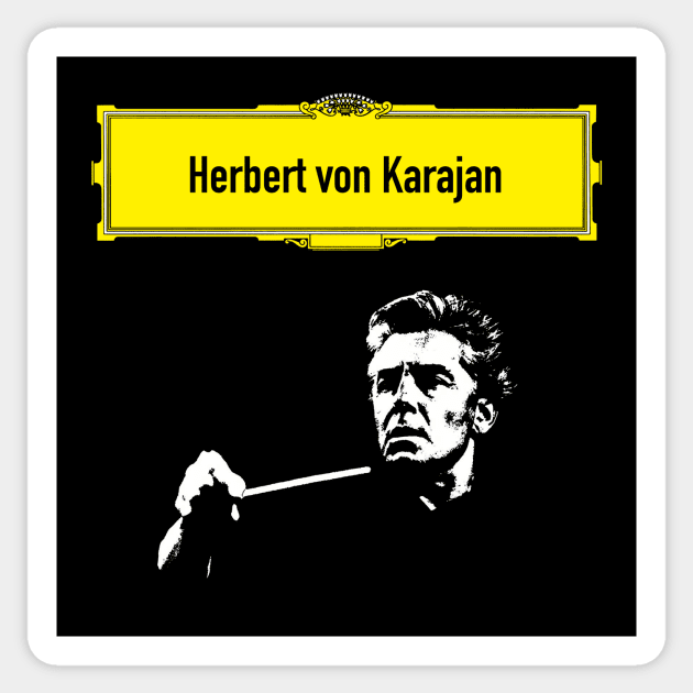 Herbert von Karajan Sticker by vivalarevolucio